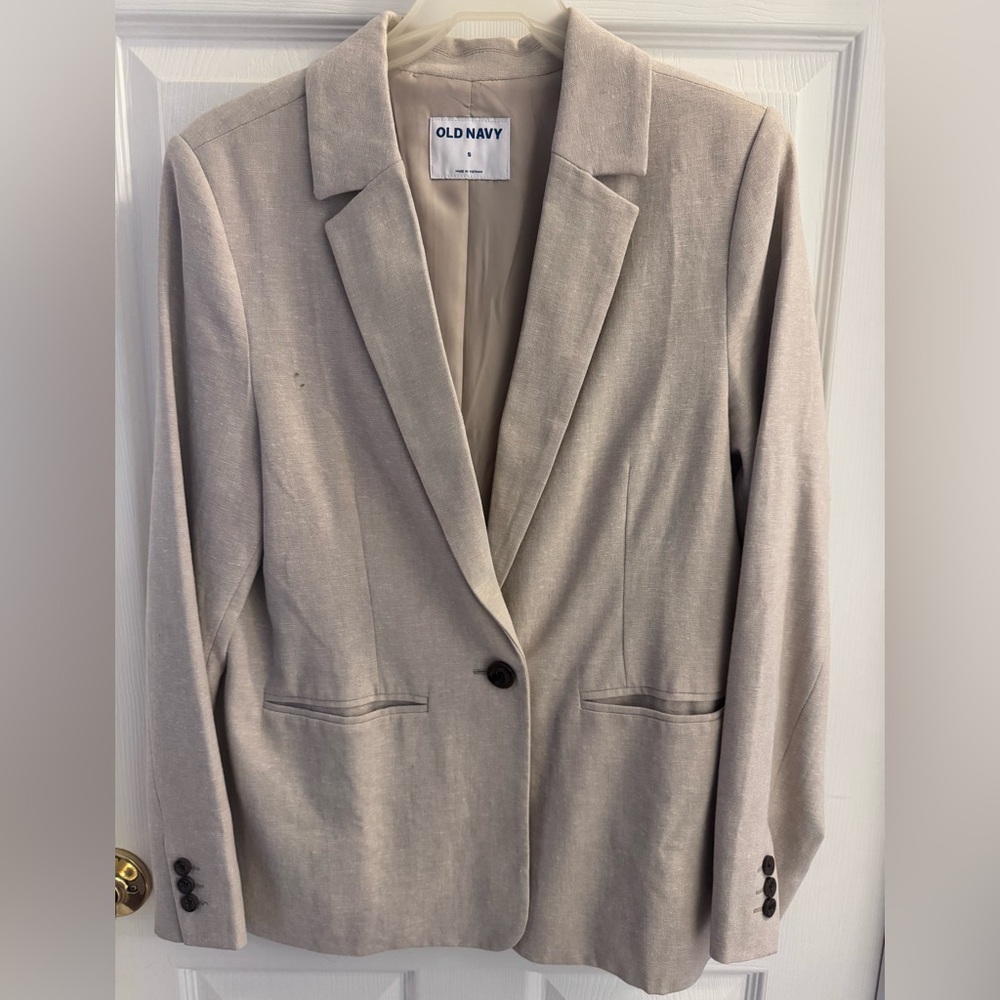 Old Navy Linen Taylor Blazer | Size S